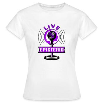Live Epistemique W - T-shirt Femme - blanc - Devant - AI Model Female 172 dark (172cm)