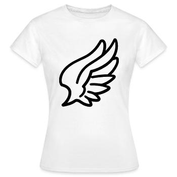 Ailes d'ange - T-shirt Femme - blanc - Devant - AI Model Female 172 dark (172cm)