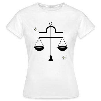Équilibre Libra - T-shirt Femme - blanc - Devant - AI Model Female 172 dark (172cm)