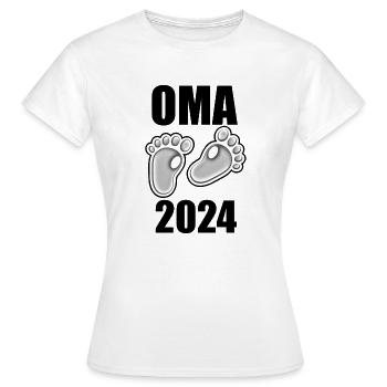 Oma 2024 - Frauen T-Shirt - Weiß - Vorne - AI Model Female 172 dark (172cm)