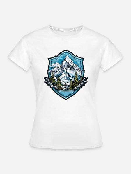 berge mountains - Frauen T-Shirt - Weiß