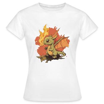 Dragon green - Women's T-Shirt - white - Front - AI Model Female 172 dark (172cm)