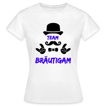 Team Groom - Women's T-Shirt - white - Front - AI Model Female 172 dark (172cm)
