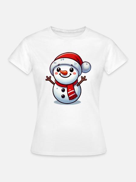 Snowman - Frauen T-Shirt - Weiß