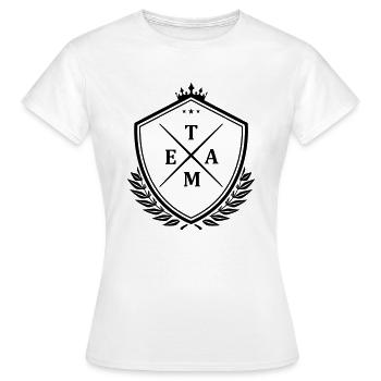 Team Crest - Women's T-Shirt - white - Front - AI Model Female 172 dark (172cm)