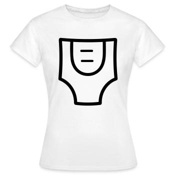 Schicht - Frauen T-Shirt - Weiß - Vorne - AI Model Female 172 dark (172cm)