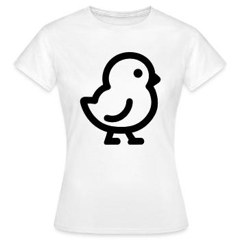chick - Women's T-Shirt - white - Front - AI Model Female 172 dark (172cm)