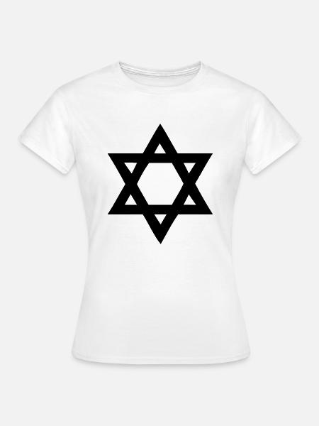 Davidstern - Frauen T-Shirt - Weiß