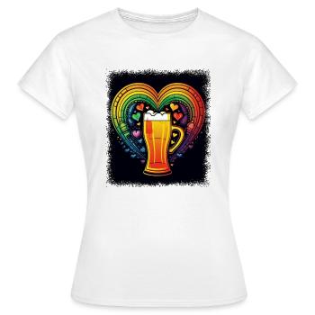 beer sheba brewery beer art sorority beer saying - Women's T-Shirt - white - Front - AI Model Female 172 dark (172cm)