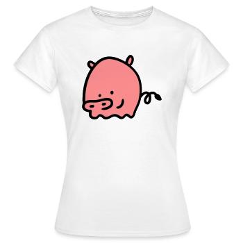 Schweinchen 2 - Frauen T-Shirt - Weiß - Vorne - AI Model Female 172 dark (172cm)