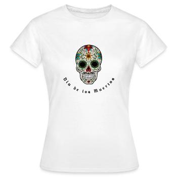Dia de los Muertos - Women's T-Shirt - white - Front - AI Model Female 172 dark (172cm)