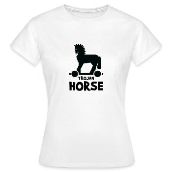 Cheval de Troie - Design Premium - T-shirt Femme - blanc - Devant - AI Model Female 172 dark (172cm)