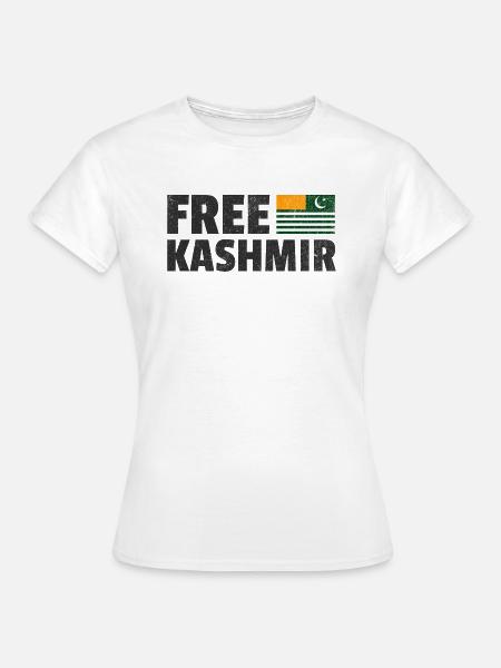 Free Kashmir: Support Kashmiri Rights - Women's T-Shirt - white