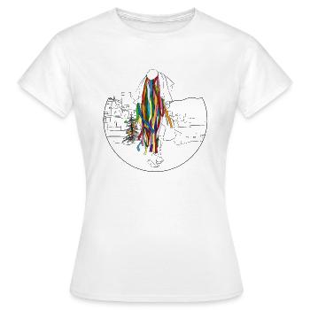 TriMucca - T-shirt Femme - blanc - Devant - AI Model Female 172 dark (172cm)