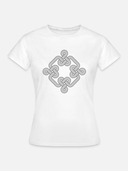 Ornament keltischer Knoten - Frauen T-Shirt - Weiß