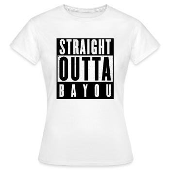 Tout droit sorti du bayou - T-shirt Femme - blanc - Devant - AI Model Female 172 dark (172cm)