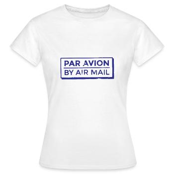 par avion - Women's T-Shirt - white - Front - AI Model Female 172 dark (172cm)