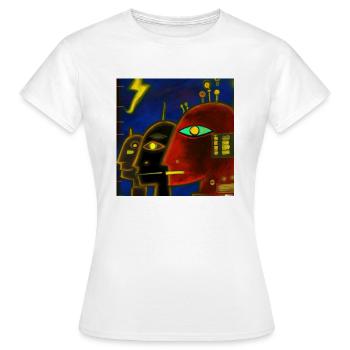 Intelligence artificielle - T-shirt Femme - blanc - Devant - AI Model Female 172 dark (172cm)