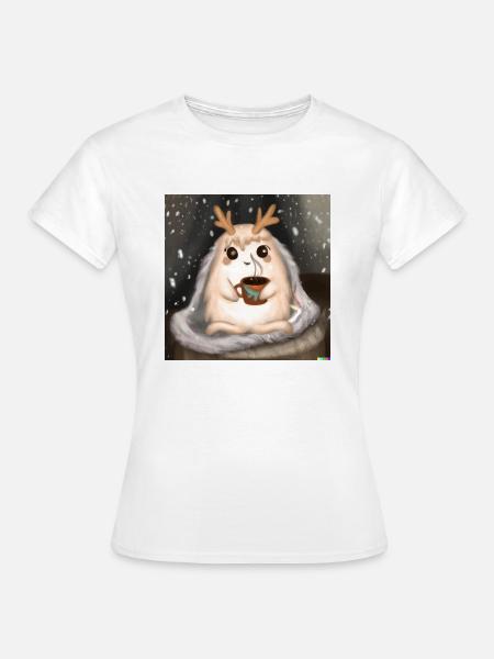 Fluffiges Tierchen - Frauen T-Shirt - Weiß