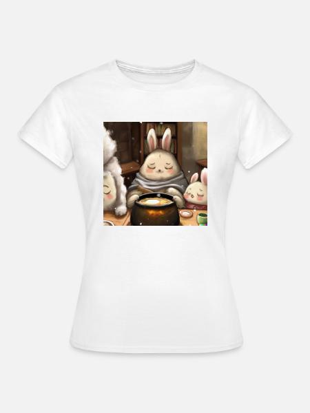 Fluffiges Tierchen - Frauen T-Shirt - Weiß