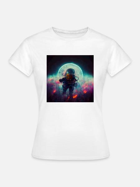 Astronaut - Frauen T-Shirt - Weiß