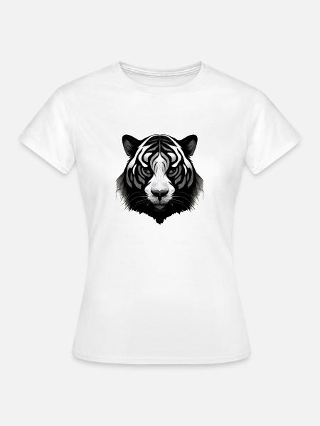 White Tiger - Frauen T-Shirt - Weiß