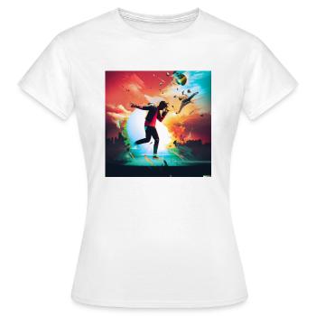 Ma vie aventureuse - T-shirt Femme - blanc - Devant - AI Model Female 172 dark (172cm)