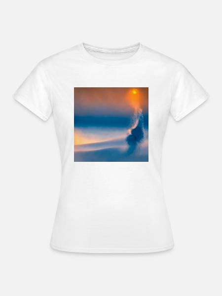 eclipse misty flow abstract tenderness - Frauen T-Shirt - Weiß