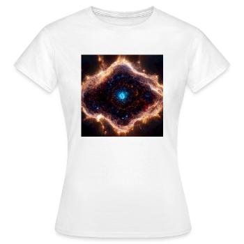supernova galaxy - Women's T-Shirt - white - Front - AI Model Female 172 dark (172cm)