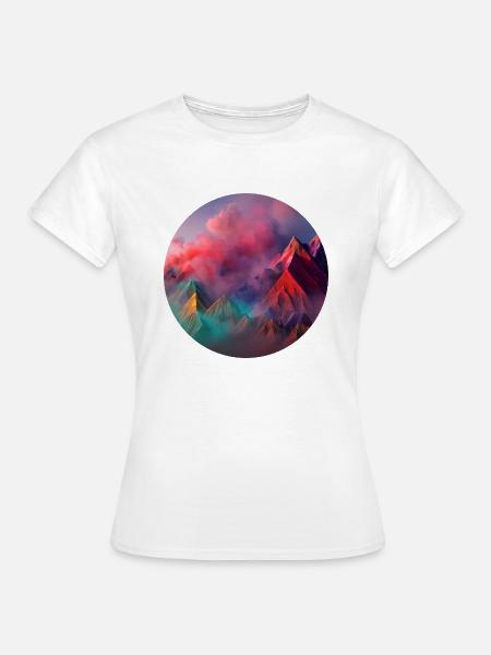 Buntes Gebirge - Frauen T-Shirt - Weiß