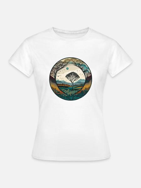 Natürliches Paradies - Frauen T-Shirt - Weiß