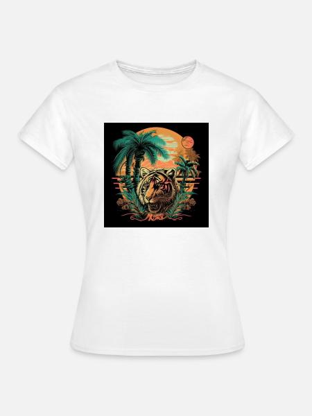 80s retro2 - Frauen T-Shirt - Weiß