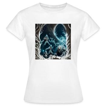 Dark soul art - Frauen T-Shirt - Weiß - Vorne - AI Model Female 172 dark (172cm)
