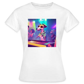 DJ sighthound - Women's T-Shirt - white - Front - AI Model Female 172 dark (172cm)