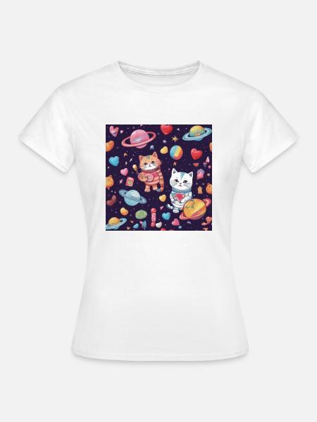 Katze Katze Katze - Frauen T-Shirt - Weiß