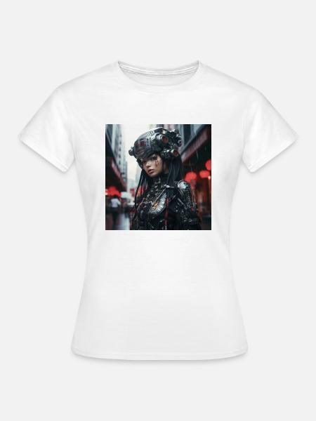 Japan Cyber Punk - Frauen T-Shirt - Weiß