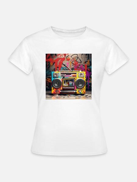 Old Radio 90s Stlye - Frauen T-Shirt - Weiß