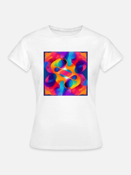 Abstrakt - Frauen T-Shirt - Weiß