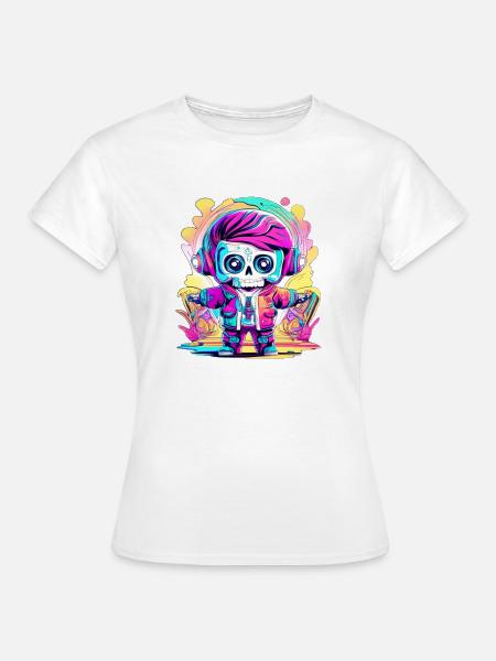 Punkrock Halloween - Frauen T-Shirt - Weiß