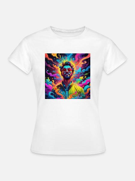 Happy Life #0004 - Frauen T-Shirt - Weiß