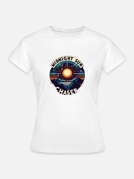 Mitternachtssonne Jäger - Frauen T-Shirt - Weiß
