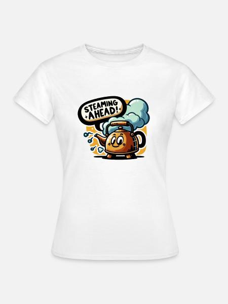 Steaming Ahead - Frauen T-Shirt - Weiß