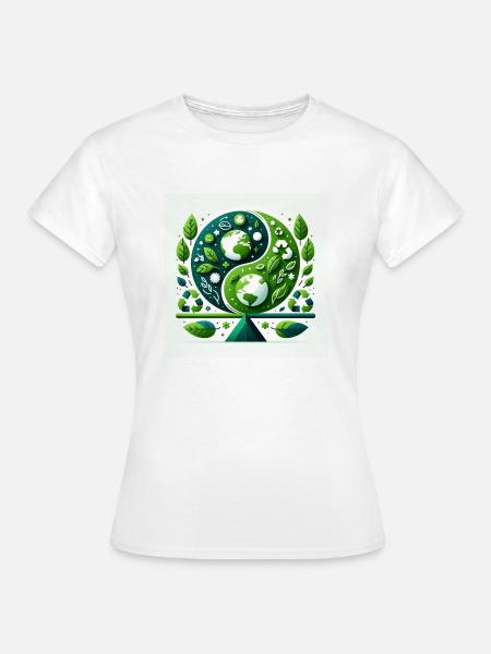 Eco design - Frauen T-Shirt - Weiß