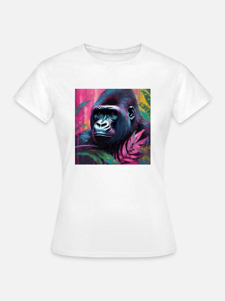 Gorilla - Frauen T-Shirt - Weiß