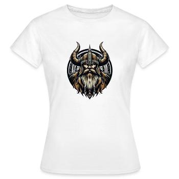 Vaillance viking - T-shirt Femme - blanc - Devant - AI Model Female 172 dark (172cm)