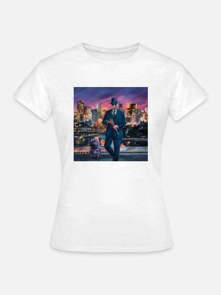 LA GANSTA - Frauen T-Shirt - Weiß