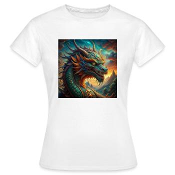 dragon - Frauen T-Shirt - Weiß - Vorne - AI Model Female 172 dark (172cm)