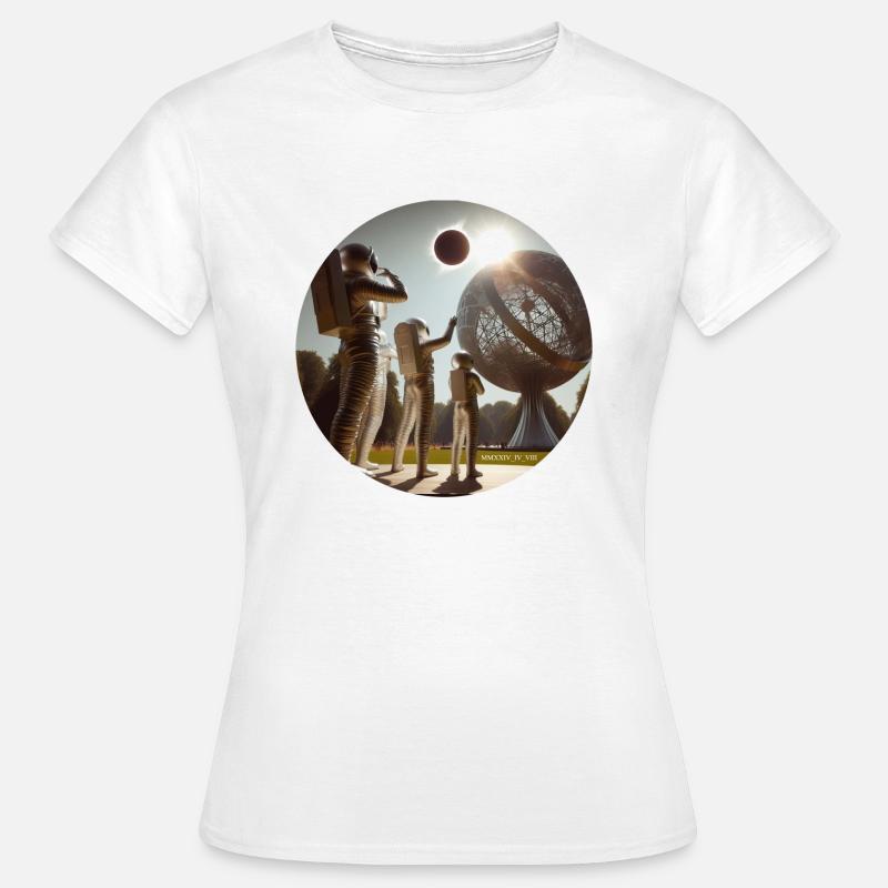 Total Eclipse 04:08:24 Commererative - Women's T-Shirt - white