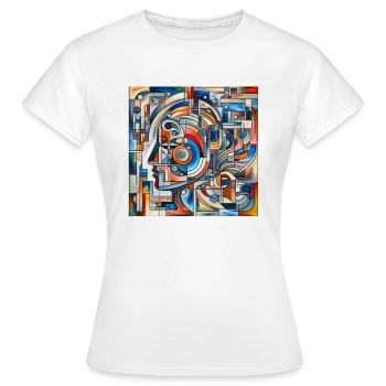 Designer Picture - Frauen T-Shirt - Weiß - Vorne - AI Model Female 172 dark (172cm)