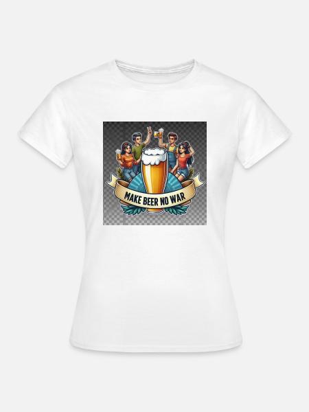 make Beer No War Logo - Frauen T-Shirt - Weiß